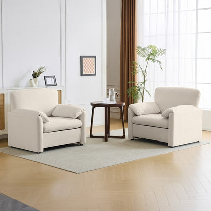 Fauteuil d'appoint moderne à oreilles d'éléphant, siège confortable pour salon et chambre