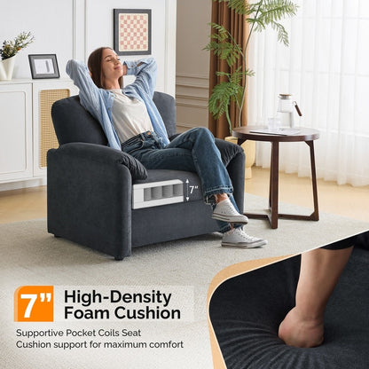 Fauteuil d'appoint moderne à oreilles d'éléphant, siège confortable pour salon et chambre