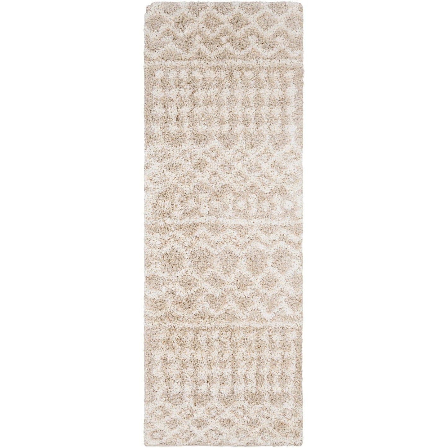 Livabliss Newton Geometric Moroccan Trellis Shag Area Rug