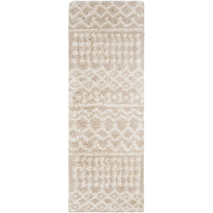 Livabliss Newton Geometric Moroccan Trellis Shag Area Rug