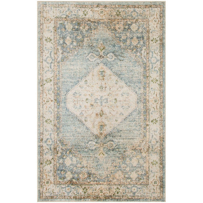 Nourison Abby Machine Washable Indoor only Persian Distressed Area Rug