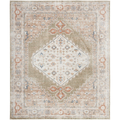 Nourison Abby Machine Washable Indoor only Persian Distressed Area Rug