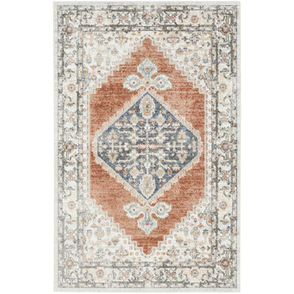Nourison Abby Machine Washable Indoor only Persian Distressed Area Rug