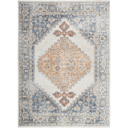 Nourison Abby Machine Washable Indoor only Persian Distressed Area Rug
