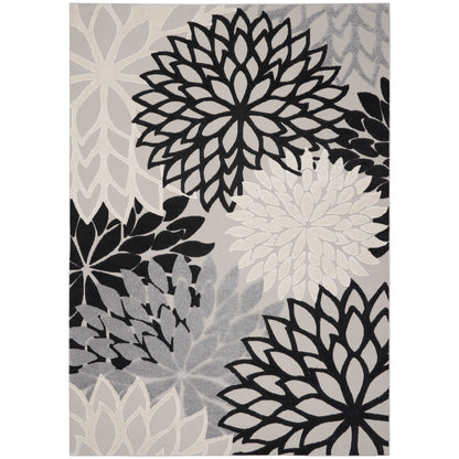 Nourison Alice Indoor/Outdoor Blue Floral Area Rug