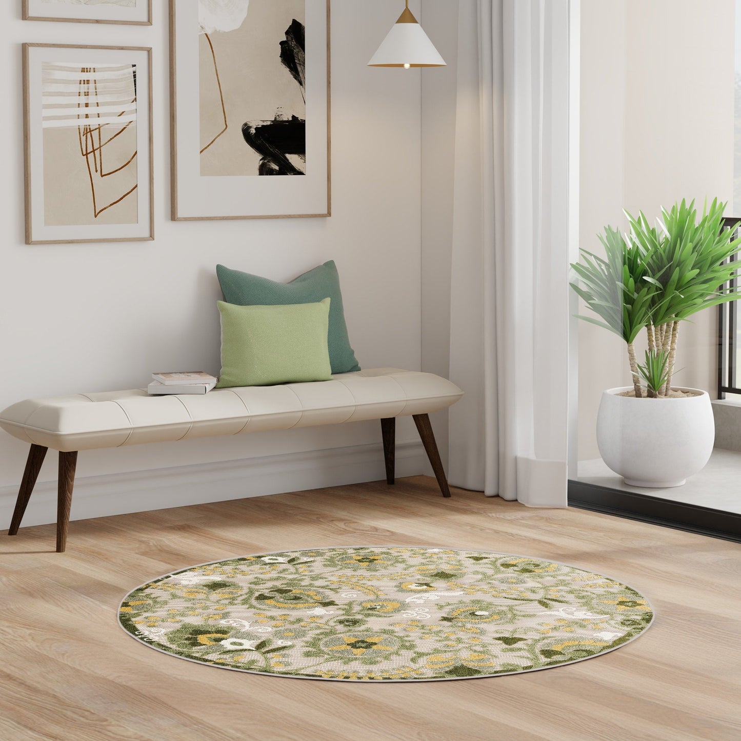 Nourison Alice Indoor/Outdoor Floral Area Rug