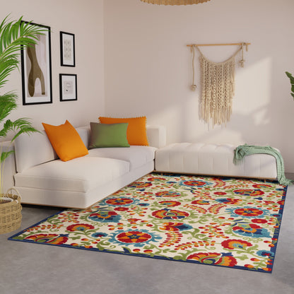 Nourison Alice Indoor/Outdoor Floral Area Rug