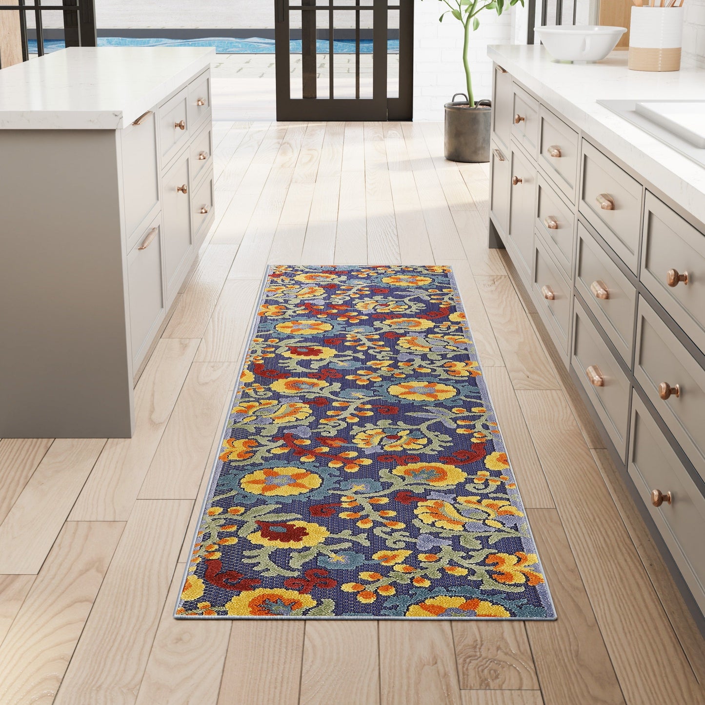 Nourison Alice Indoor/Outdoor Floral Area Rug