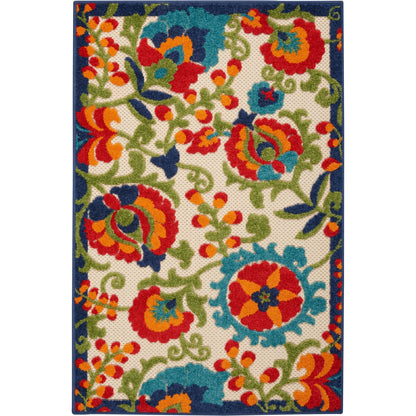 Nourison Alice Indoor/Outdoor Floral Area Rug