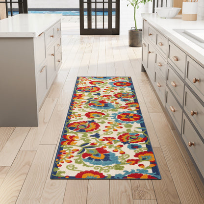Nourison Alice Indoor/Outdoor Floral Area Rug