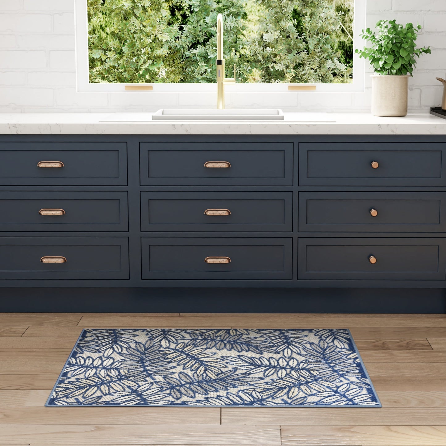 Nourison Alice Indoor/Outdoor Floral Area Rug