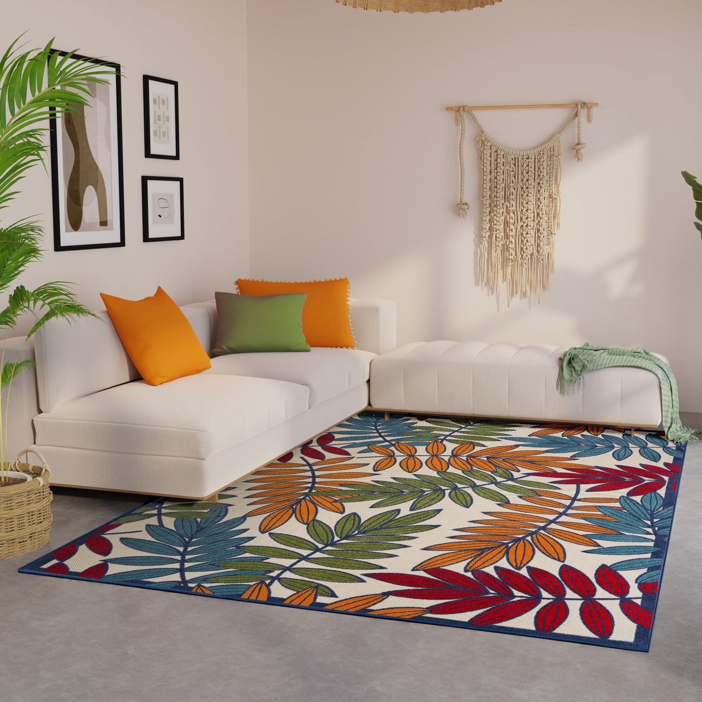 Nourison Alice Indoor/Outdoor Floral Area Rug