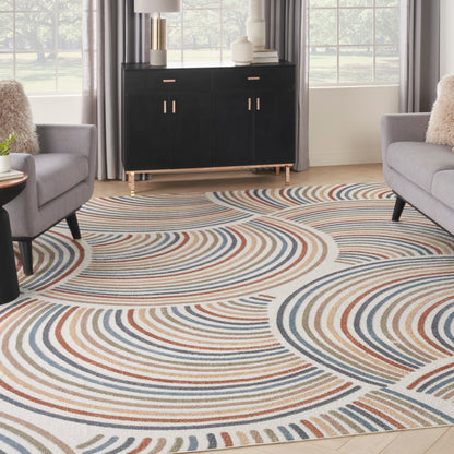 Nourison Astra Machine Washable All-over Design Area Rug