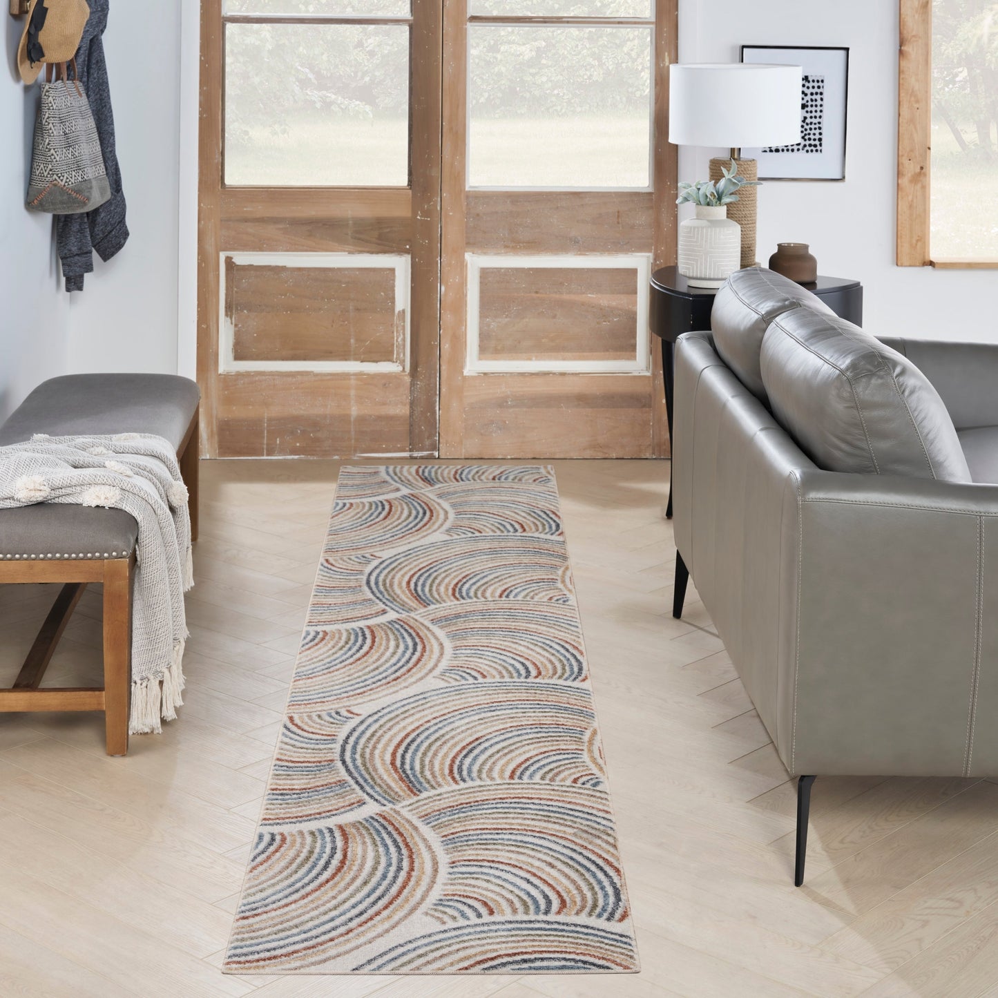 Nourison Astra Machine Washable All-over Design Area Rug