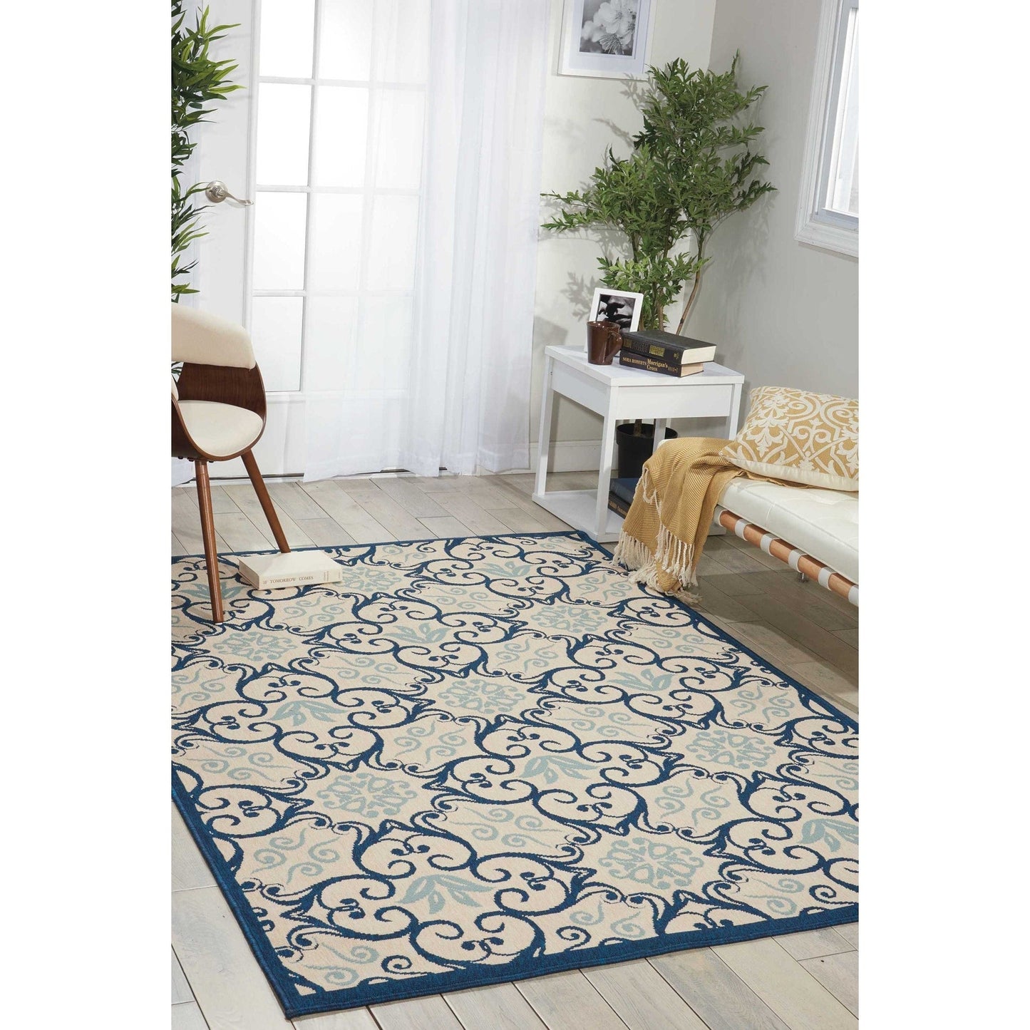 Nourison Caribbean Floral Geometric Indoor/Outdoor Area Rug