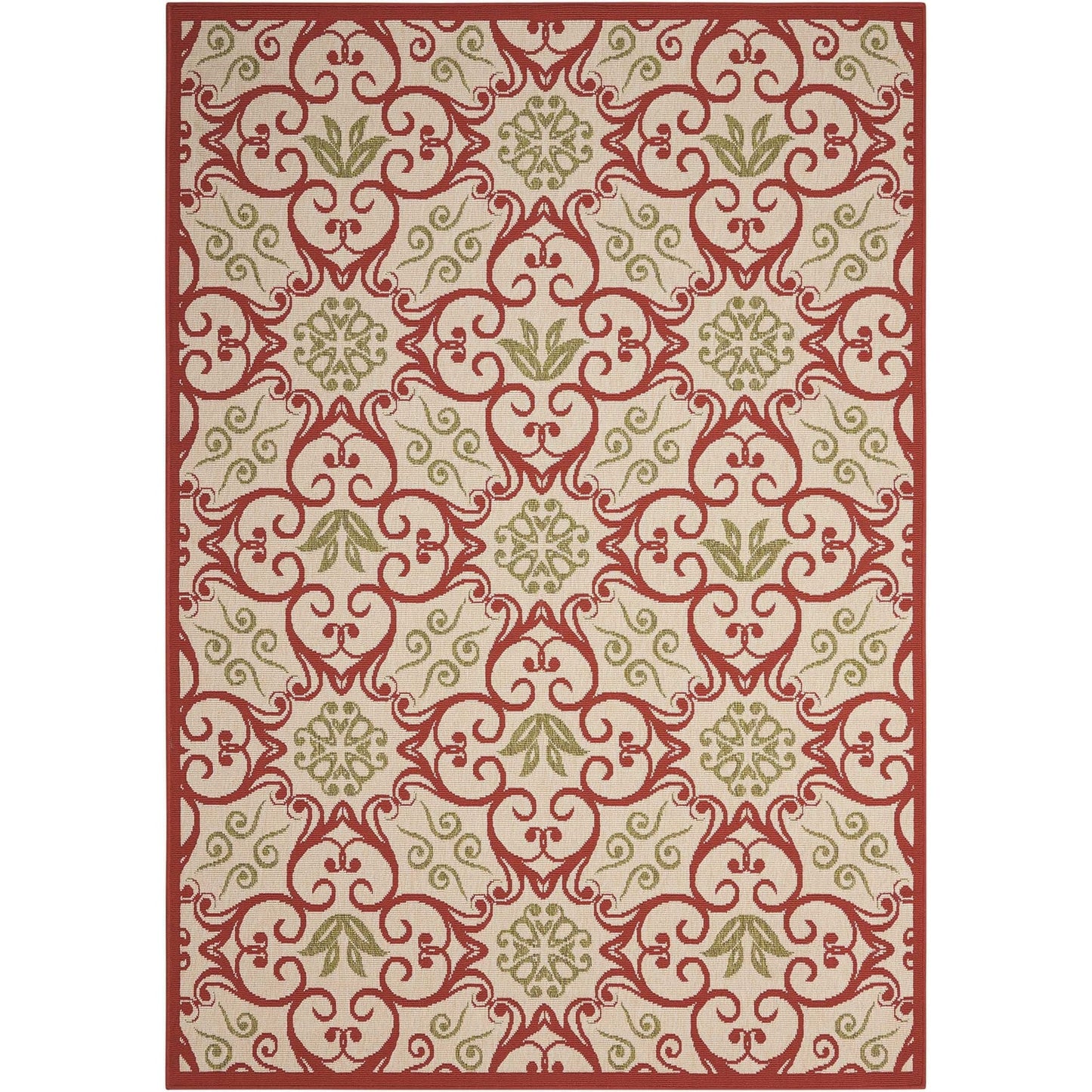 Nourison Caribbean Floral Geometric Indoor/Outdoor Area Rug