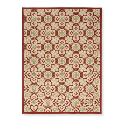 Nourison Caribbean Floral Geometric Indoor/Outdoor Area Rug