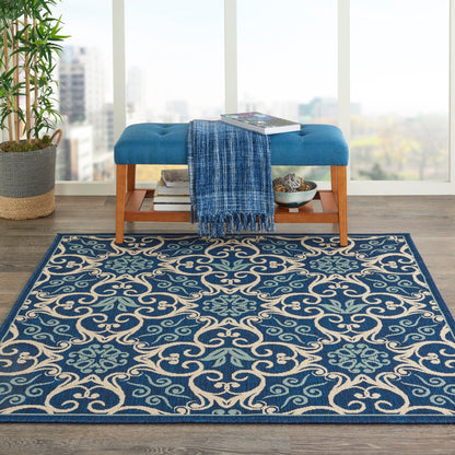 Nourison Caribbean Floral Geometric Indoor/Outdoor Area Rug
