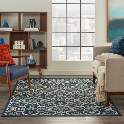 Nourison Caribbean Floral Geometric Indoor/Outdoor Area Rug
