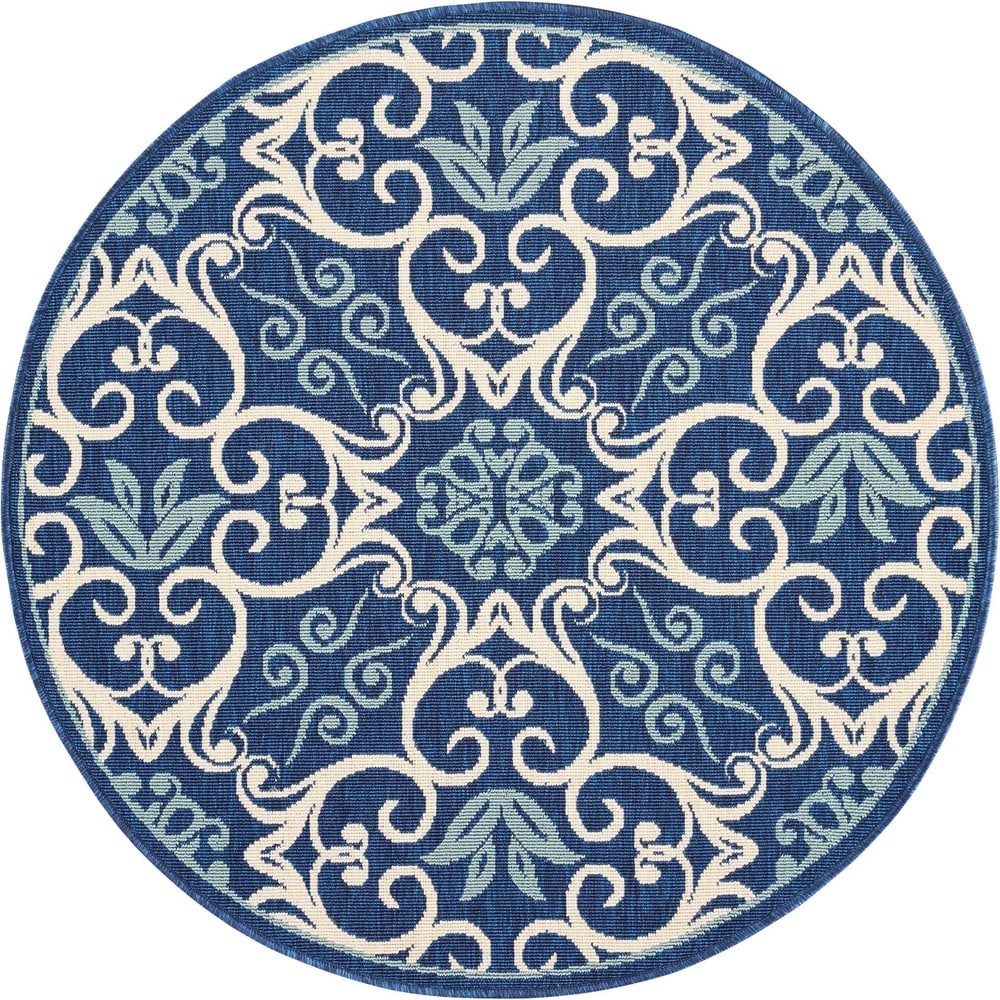 Nourison Caribbean Floral Geometric Indoor/Outdoor Area Rug
