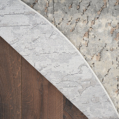 Nourison Concerto Distressed Abstract Beige Grey Area Rug