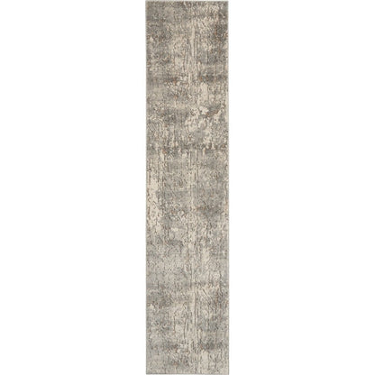 Nourison Concerto Distressed Abstract Beige Grey Area Rug