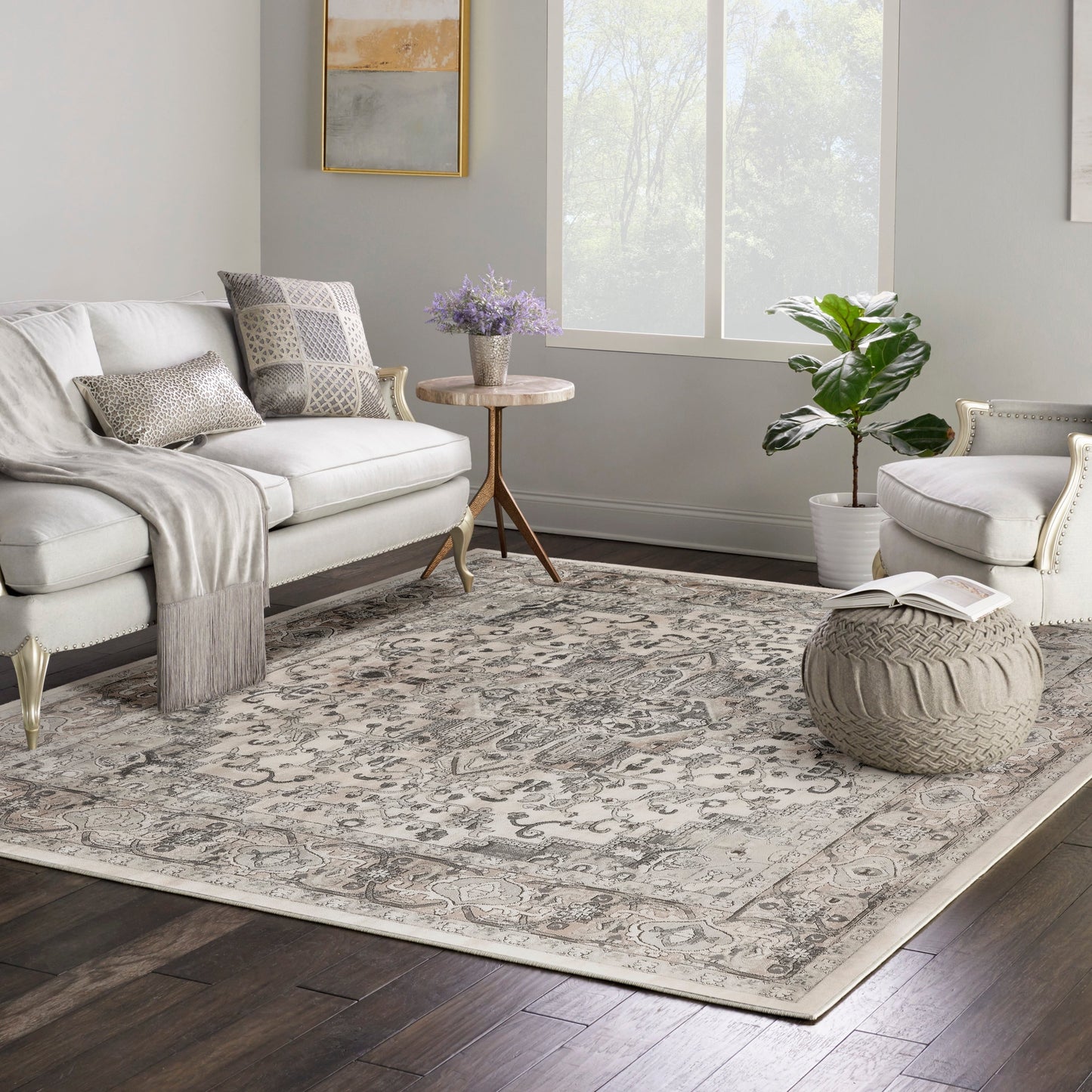 Nourison Concerto Classic Persian Medallion Area Rug.