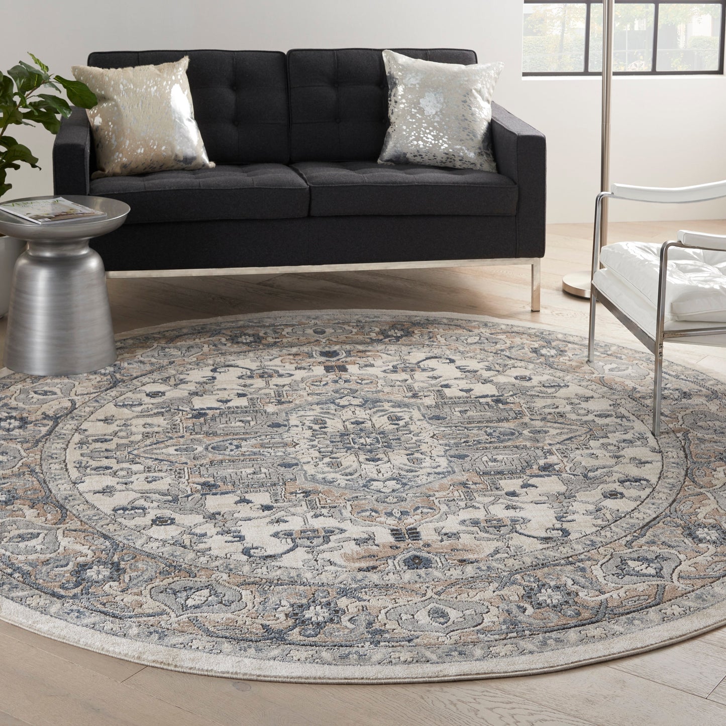 Nourison Concerto Classic Persian Medallion Area Rug.