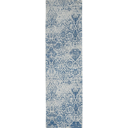 Nourison Damask Distressed Contemporary Area Rug
