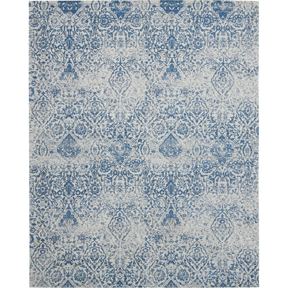 Nourison Damask Distressed Contemporary Area Rug