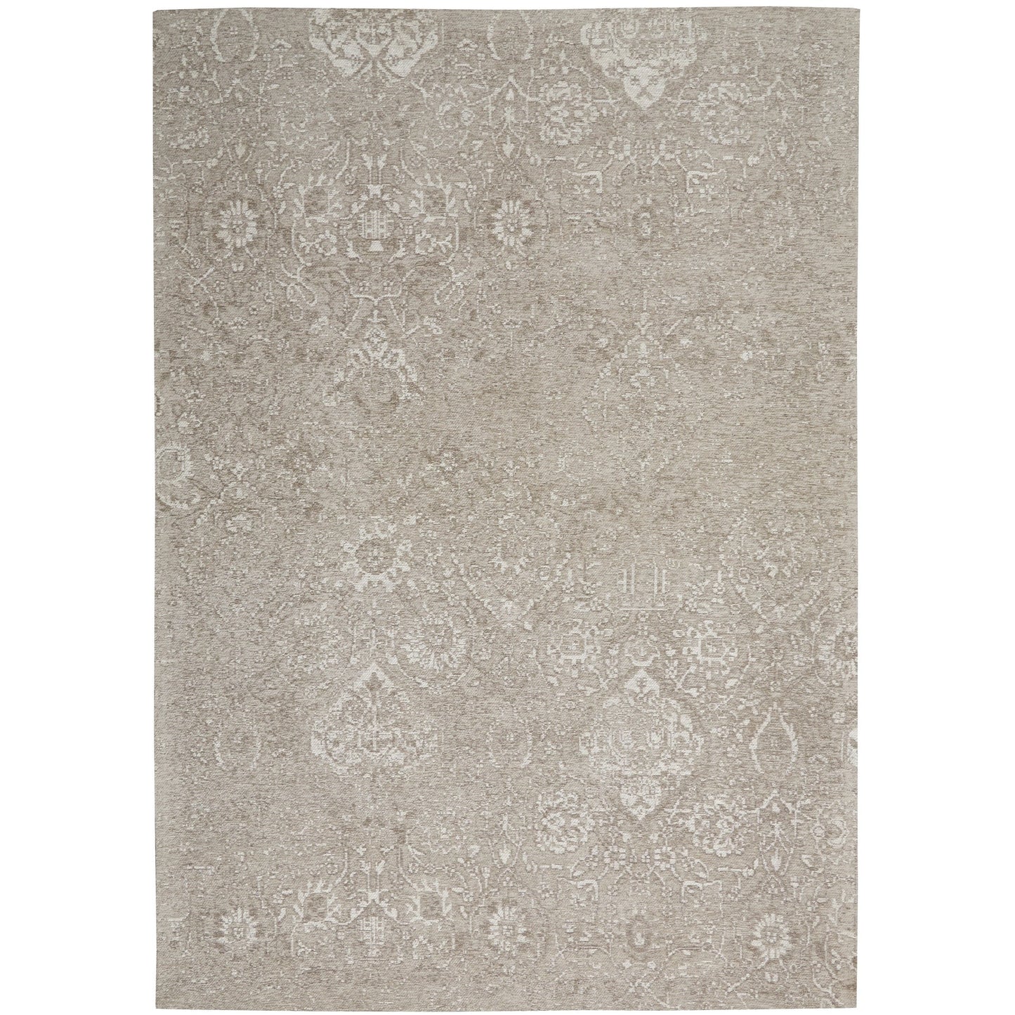 Nourison Damask Distressed Contemporary Area Rug