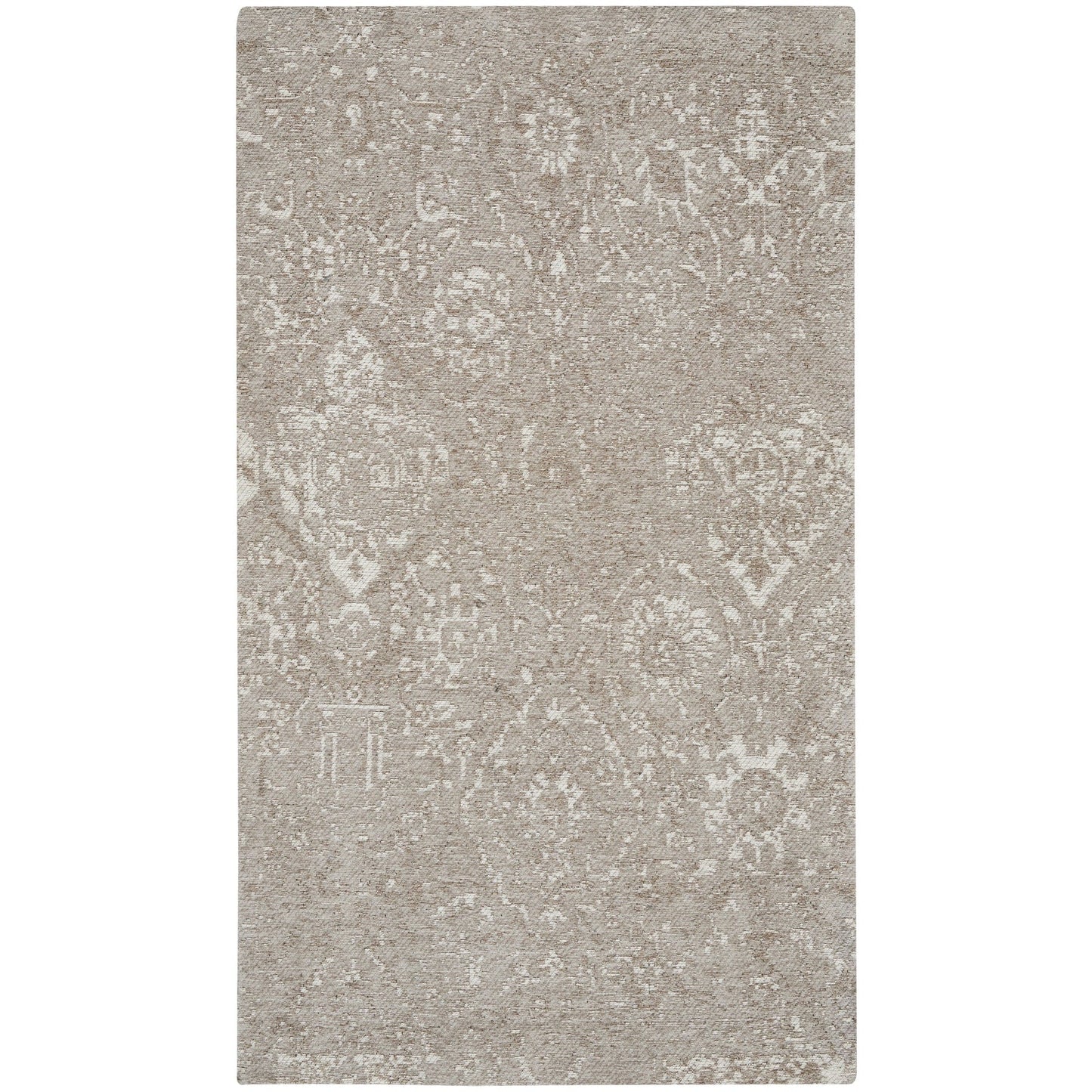 Nourison Damask Distressed Contemporary Area Rug