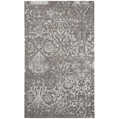 Nourison Damask Distressed Contemporary Area Rug