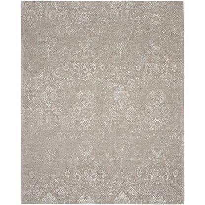Nourison Damask Distressed Contemporary Area Rug