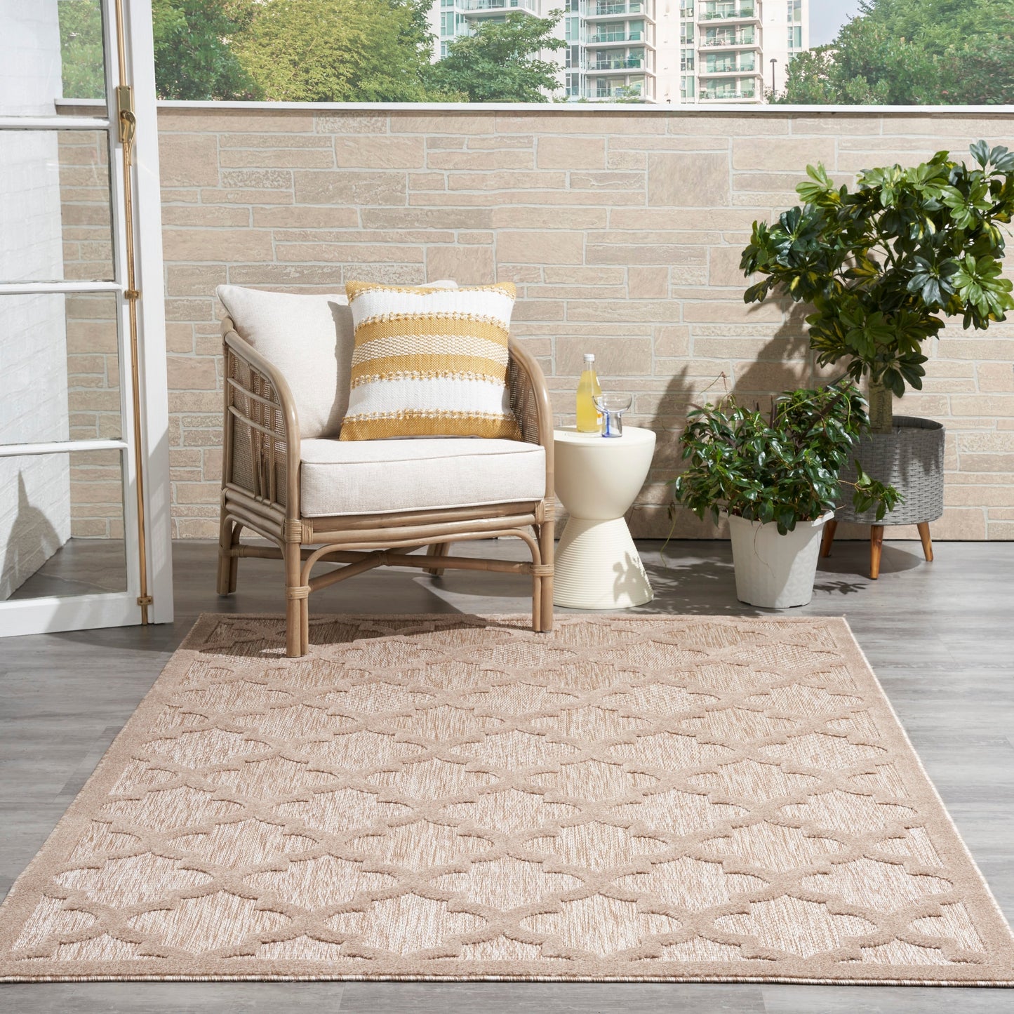 Nourison Easy Care Indoor/Outdoor Moroccan Trellis Area Rug