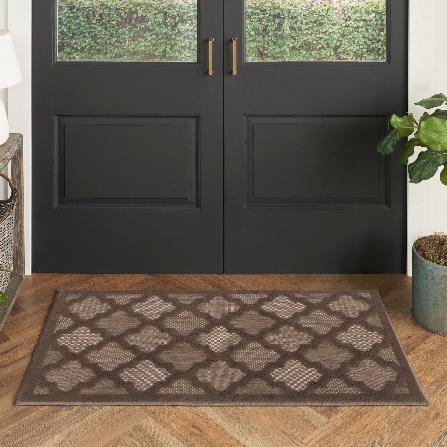 Nourison Easy Care Indoor/Outdoor Moroccan Trellis Area Rug