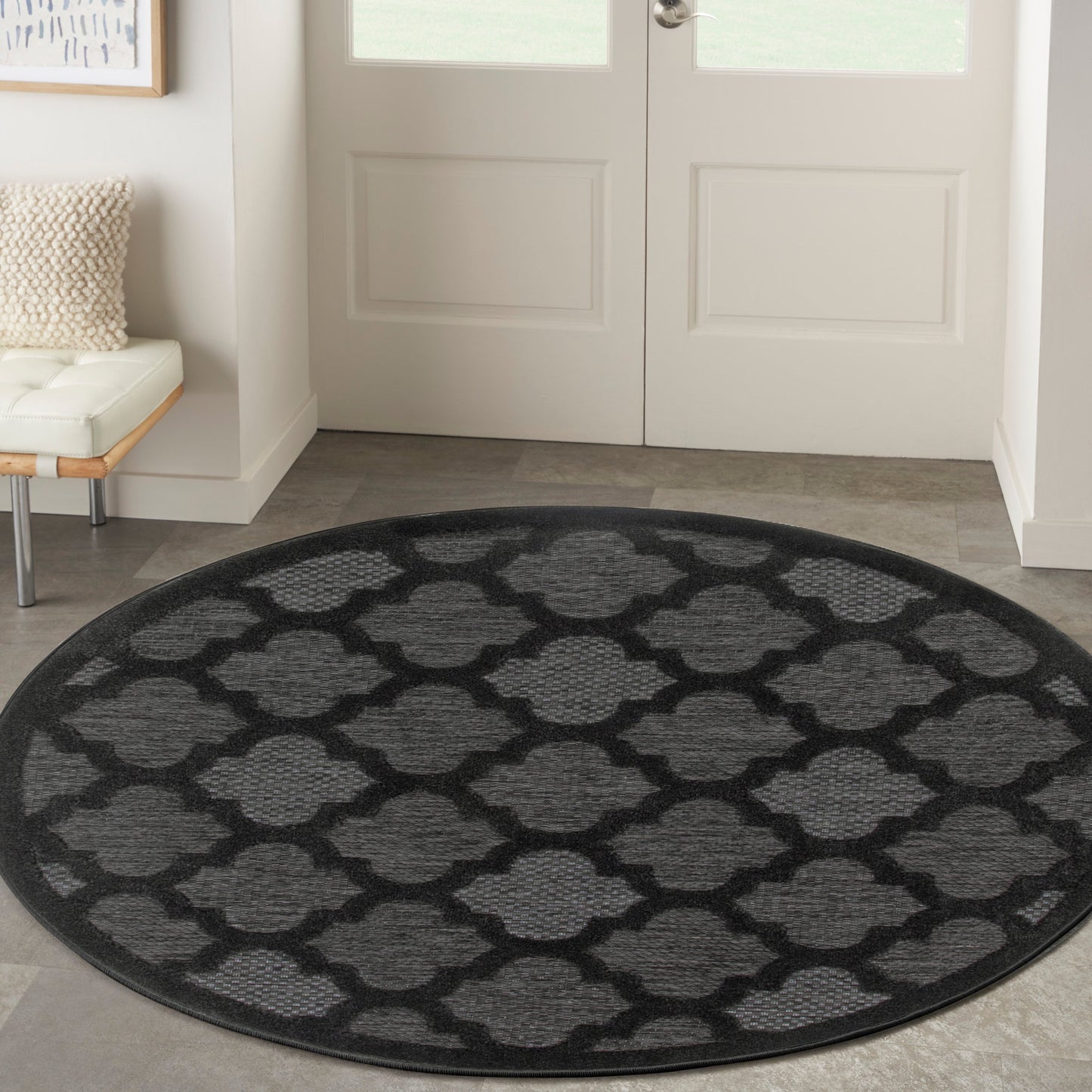 Nourison Easy Care Indoor/Outdoor Moroccan Trellis Area Rug