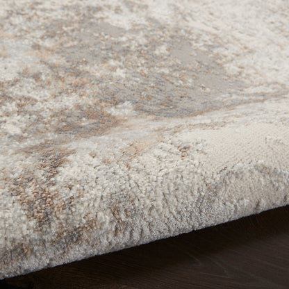 Nourison Elation Modern Abstract Ivory Grey Area Rug