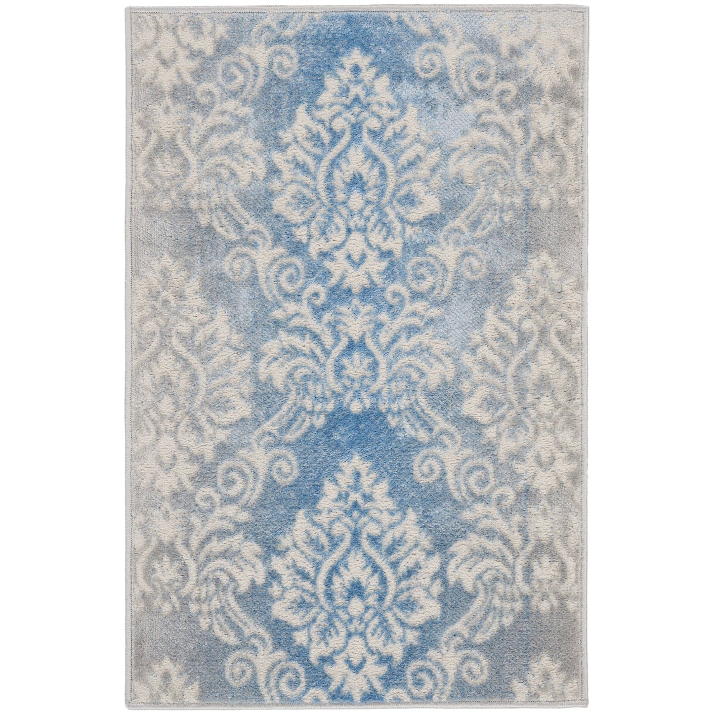 Nourison Elation Damask Pattern French Country Area Rug