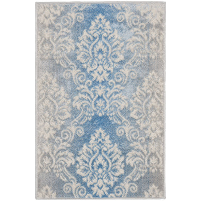 Nourison Elation Damask Pattern French Country Area Rug