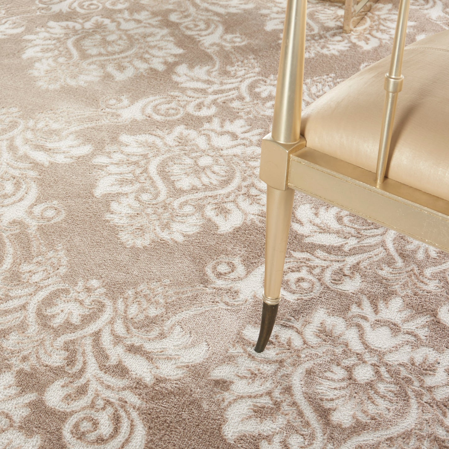 Nourison Elation Damask Pattern French Country Area Rug