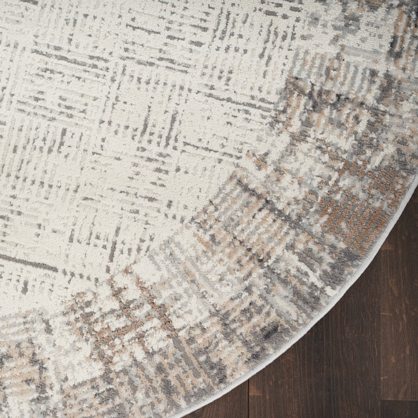 Nourison Emily Indoor only Ivory Grey Abstract Area Rug