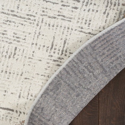 Nourison Emily Indoor only Ivory Grey Abstract Area Rug