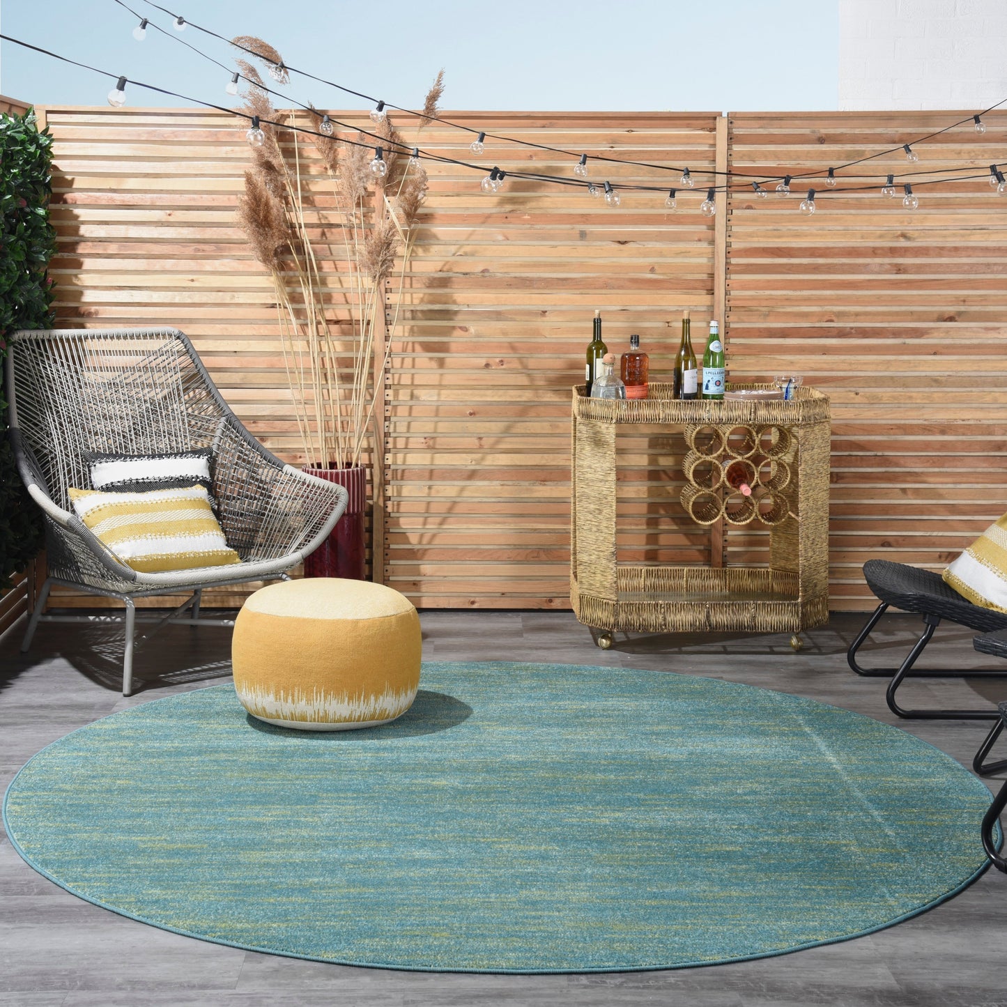 Nourison Essentials Solid Contemporary Indoor/Outdoor Area Rug
