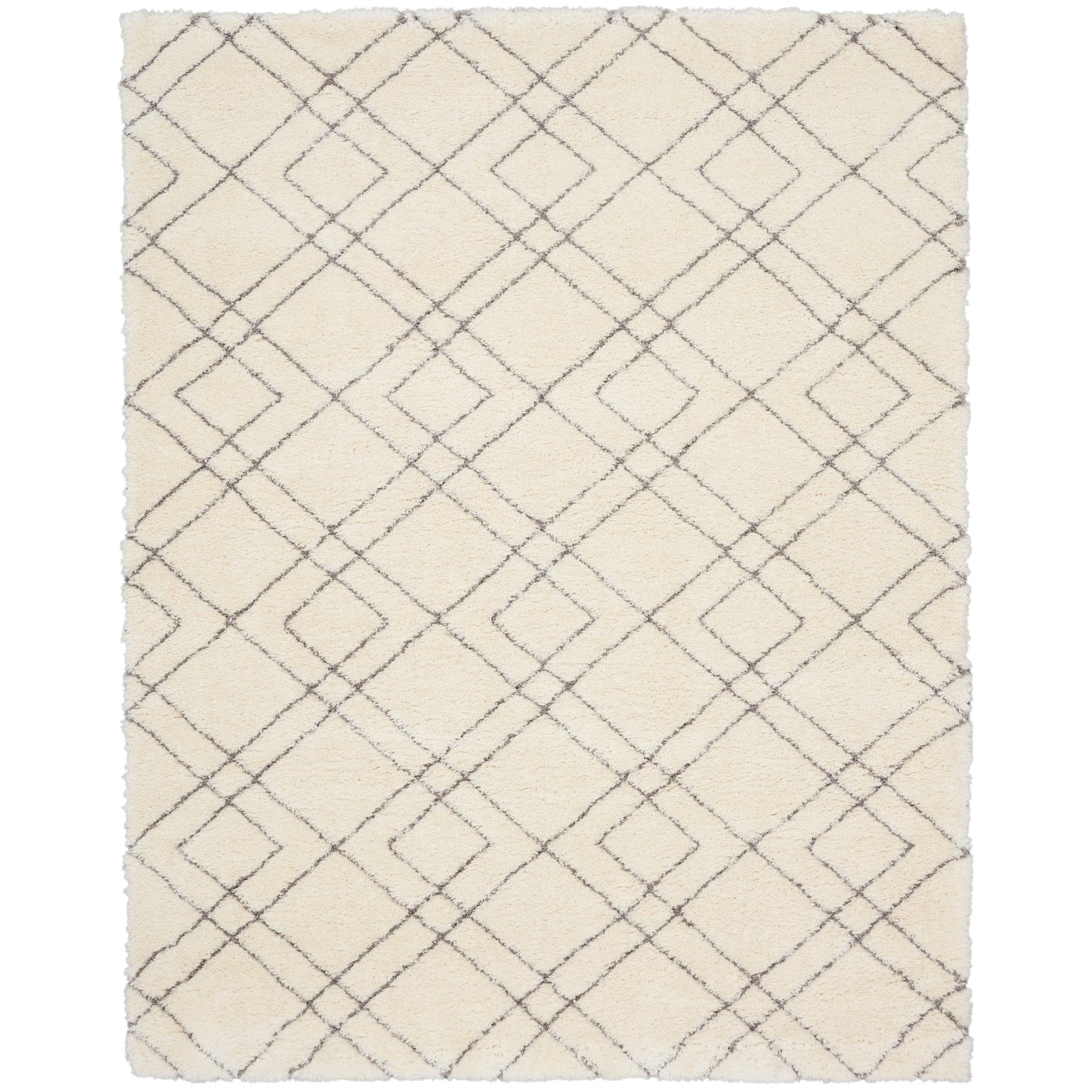 Nourison Luxurious Shag Ultra Plush Pile Abstract Geometric Area Rug