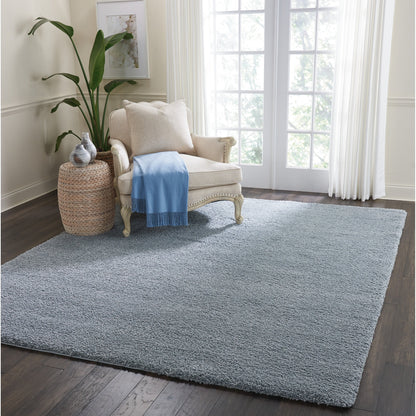 Nourison Malibu Shag Modern Plush Solid Area Rug