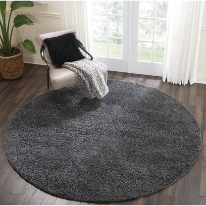 Nourison Malibu Shag Modern Plush Solid Area Rug