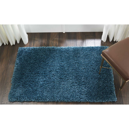 Nourison Malibu Shag Modern Plush Solid Area Rug