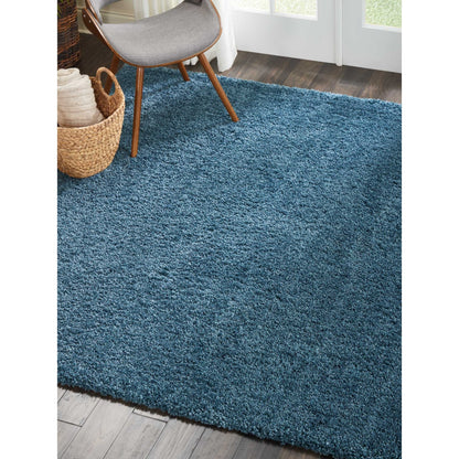 Nourison Malibu Shag Modern Plush Solid Area Rug