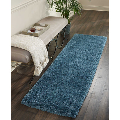 Nourison Malibu Shag Modern Plush Solid Area Rug